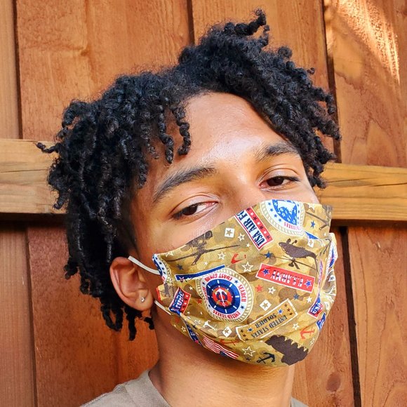 USA Army ~ Air Force~Navy~Marine Cotton Face Mask. - Picture 3 of 4